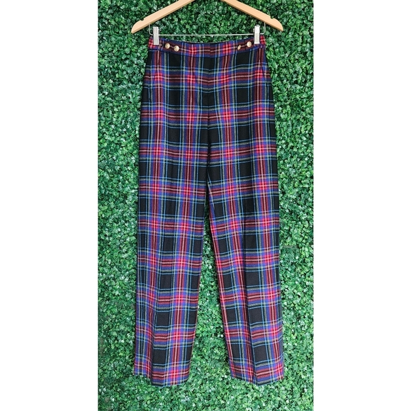 J.Crew Full-length Sydney wide-leg pant in Stewart tartan wool blend - Picture 11 of 11